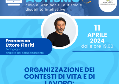 ORGANIZZAZIONE DEI CONTESTI DI VITA E DI LAVORO: come costruire ambienti terapeutici