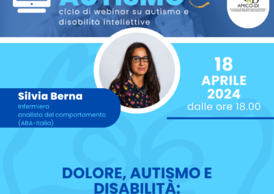 DOLORE, AUTISMO E DISABILITÀ: strumenti per valutare la condizione di sofferenza in tutti i livelli di funzionamento