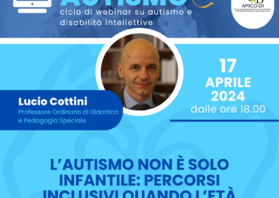 L’AUTISMO NON È SOLO INFANTILE: PERCORSI INCLUSIVI QUANDO L’ETÀ AVANZA