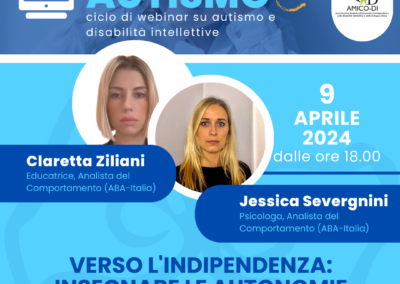 VERSO L’INDIPENDENZA: INSEGNARE LE AUTONOMIE DI BASE